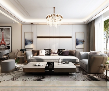 Modern A Living Room-ID:639919048