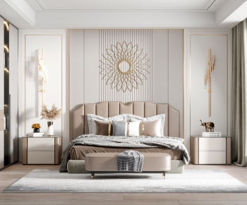Simple European Style Bedroom-ID:635351908
