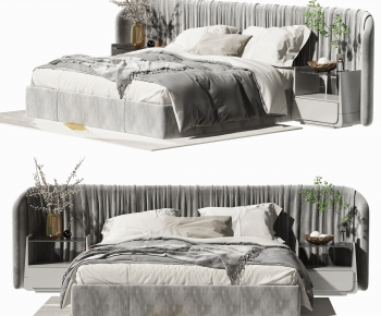 Modern Double Bed-ID:308480984