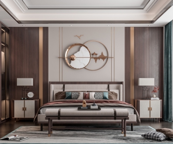 New Chinese Style Bedroom-ID:973345999