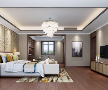 New Chinese Style Bedroom-ID:403467894