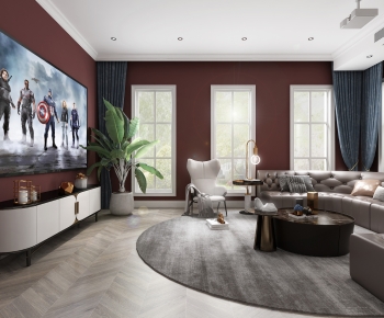 American Style A Living Room-ID:413558965