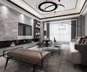 Modern A Living Room-ID:945549013