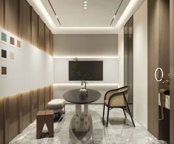 Modern Wabi-sabi Style Reception Room-ID:605823993