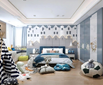 Modern Boy's Room And Son's Room-ID:571794032