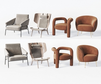 Wabi-sabi Style Lounge Chair-ID:437818056