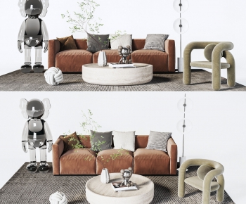 Wabi-sabi Style Sofa Combination-ID:868402969