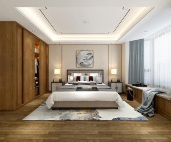 New Chinese Style Bedroom-ID:802643066