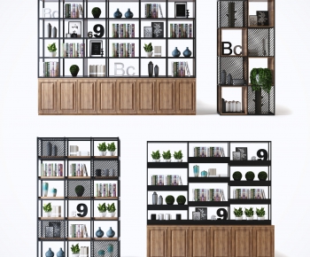 Industrial Style Decorative Cabinet-ID:714723117