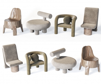 Wabi-sabi Style Lounge Chair-ID:764771943