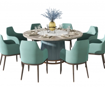 New Chinese Style Dining Table And Chairs-ID:401530382