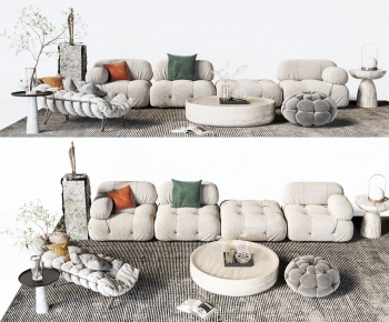 Wabi-sabi Style Sofa Combination-ID:728209059
