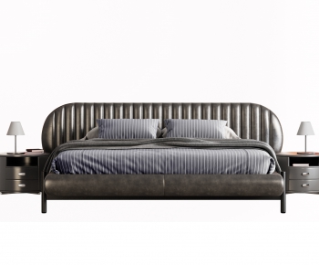 Post Modern Style Double Bed-ID:578628063