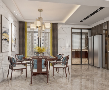 New Chinese Style Dining Room-ID:335009102