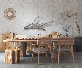 Wabi-sabi Style Tea Tables And Chairs-ID:934319567