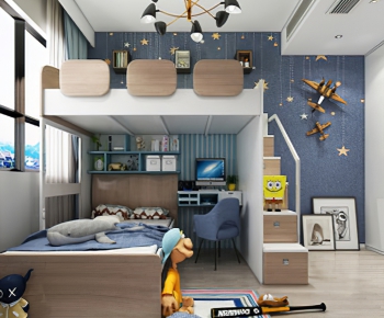 Modern Boy's Room And Son's Room-ID:371815923