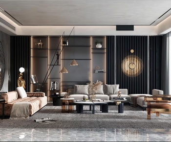 Modern A Living Room-ID:681705008