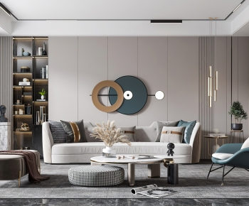 Modern A Living Room-ID:394980972