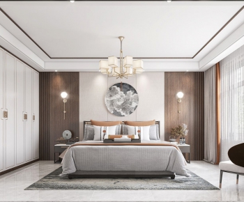 New Chinese Style Bedroom-ID:939707993
