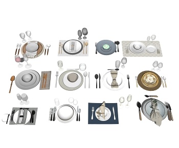 現代餐具飯碗刀叉組合-ID:1106050