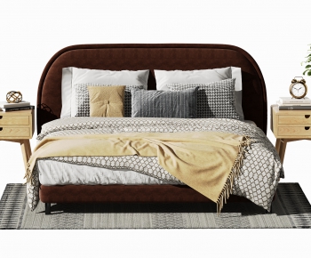 Modern Double Bed-ID:897469594