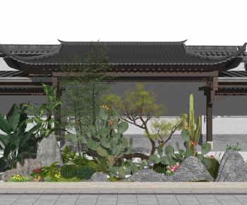 新中式庭院/景观-ID:990823984