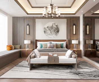 New Chinese Style Bedroom-ID:857781894