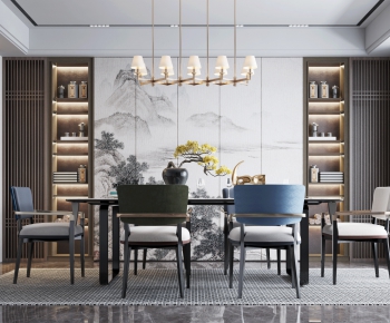 New Chinese Style Dining Room-ID:952106956