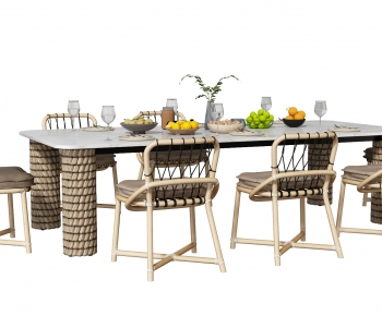 Nordic Style Dining Table And Chairs-ID:275784977
