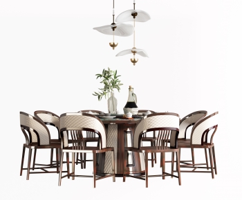 New Chinese Style Dining Table And Chairs-ID:669802909