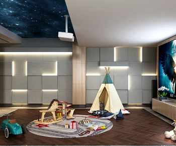 Modern Children's Room Activity Room-ID:123003964