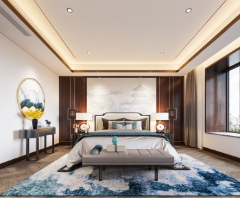New Chinese Style Bedroom-ID:894893886