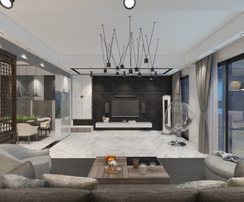 Modern A Living Room-ID:432905915