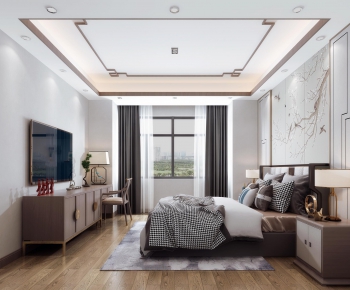 New Chinese Style Bedroom-ID:549829016