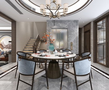 New Chinese Style Dining Room-ID:404242994