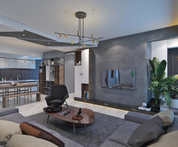 Modern A Living Room-ID:386636973
