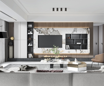 Modern A Living Room-ID:375771058