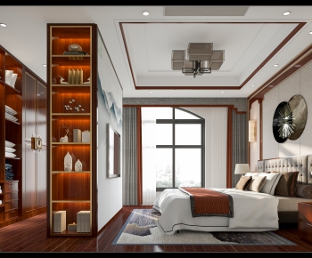 New Chinese Style Bedroom-ID:520580059