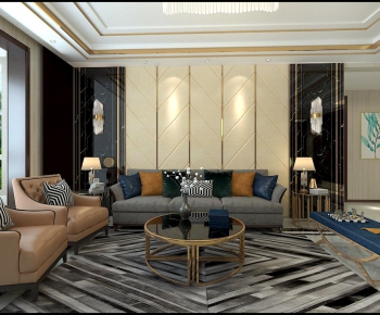 Modern A Living Room-ID:129064086