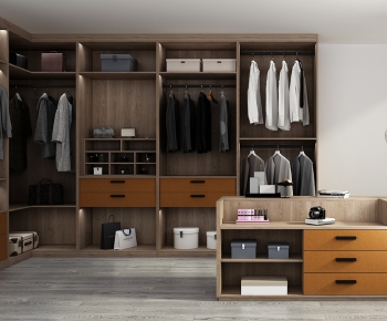 Modern Clothes Storage Area-ID:403983125