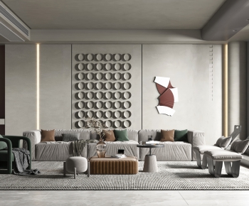 Wabi-sabi Style A Living Room-ID:114687925