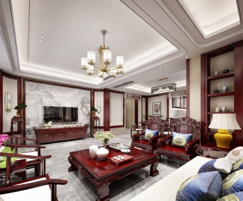 Chinese Style A Living Room-ID:941867111