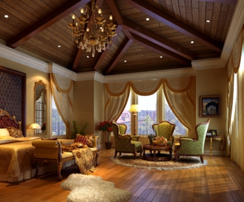 Southeast Asian Style Bedroom-ID:208797932