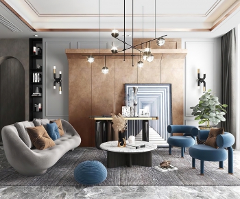 Modern A Living Room-ID:432112935