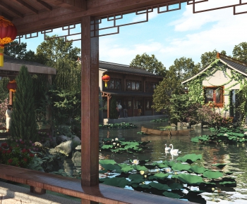 Chinese Style Courtyard/landscape-ID:886339907