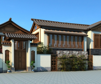 Chinese Style Villa Appearance-ID:475797895