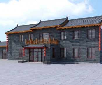 Chinese Style Building Appearance-ID:118899322
