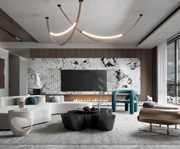 Modern A Living Room-ID:139761062