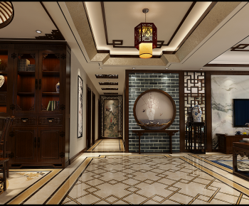 Chinese Style A Living Room-ID:318420897