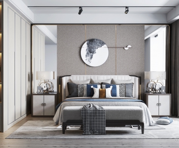 New Chinese Style Bedroom-ID:219537972